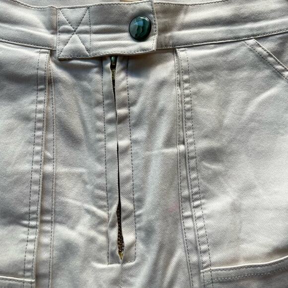 cult gaia topanga ivory wide leg oversized pockets cargo pants size medium - Picture 8 of 15